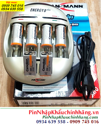 Ansman Energy 8Plus, Kèm sẳn 6 Pin (4 Pin sạc Camelion NH-C3500BP2 và 2 Pin sạc Camelion NH-9V200BP1)